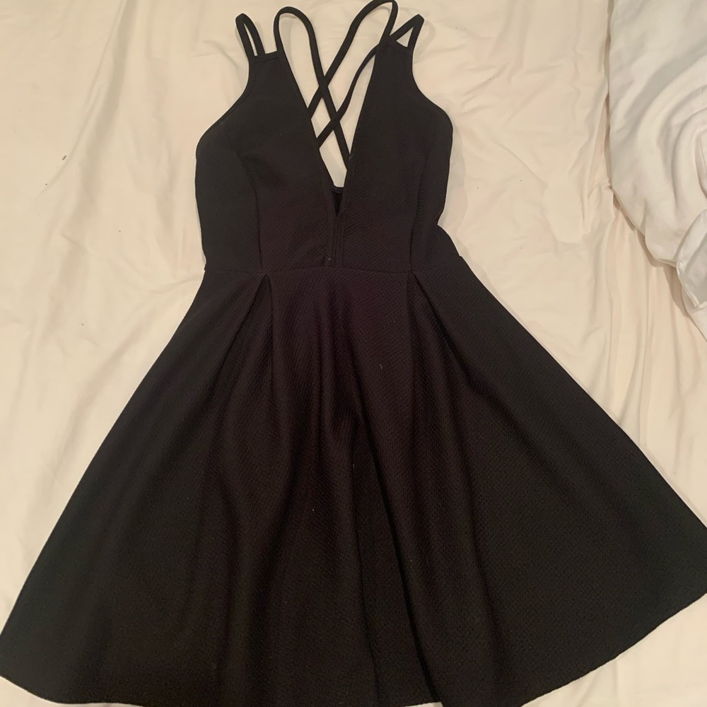 Black flowy dress